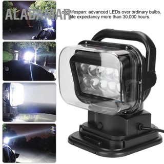 ALABAMAR 50W LED รถ รีโมทคอนโทรล ไฟส่องเฉพาะจุด สำหรับ ATV UTV รถบรรทุก เรือ รถบัส สีดำ