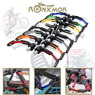 Ronxmor ก้านเบรกคลัทช์ CNC กันตก สําหรับรถจักรยานยนต์ 2 ชิ้น