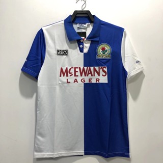 เสื้อกีฬาแขนสั้น ลายทีมชาติฟุตบอล Blackburn 94 95 Blackburn S-XXL AAA สไตล์วินเทจ