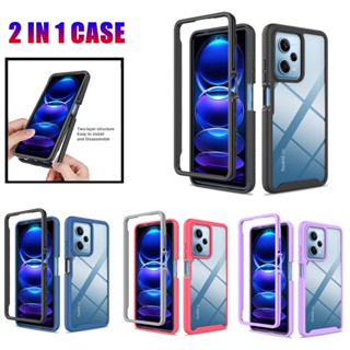 2 in 1 Luxury Shockproof Armor Case For Huawei Honor X7A X8A X9 X8 X7 Y7A Front Back Double Protection Hard Soft silicone Phone Protective Back Cover