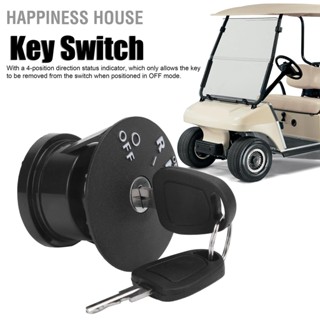 Happiness House สวิตช์จุดระเบิด 605637 4 ตำแหน่งพร้อมปุ่ม 2 ปุ่ม สำรองสำหรับ EZGO RXV 2008-Up