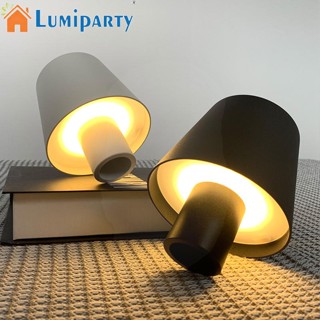 Lumiparty โคมไฟตั้งโต๊ะ Led แบบพกพา โคมไฟหัวขวด สร้างสรรค์ ชาร์จไร้สาย ออกแบบมาสําหรับบาร์ ห้องนอน