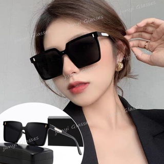 แว่นตากันแดดแฟชั่น กรอบสี่เหลี่ยม ขนาดใหญ่ ป้องกันรังสียูวี …