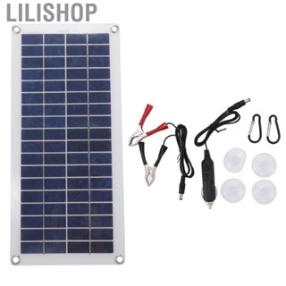 Lilishop Solar Panel DC 10W 12V High Conversion Efficiency Portable Solar Panel