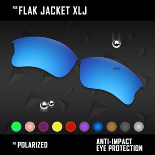 Oowlit เลนส์โพลาไรซ์ แบบเปลี่ยน หลากสี สําหรับ Oakley Flak Jacket XLJ