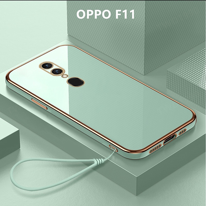 เคส OPPO F11 เคสโทรศัพท์ TPU แบบนิ่ม พร้อมสายคล้อง สําหรับ OPPO F11