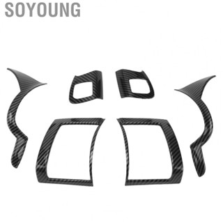 Soyoung Dashboard Air Vent Cover Trim ABS  Central Console Air Vent Cover Wear Resistant  Scratch for Car Adaptations