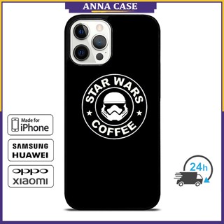 เคสโทรศัพท์มือถือ ลาย StarWars Coffee สําหรับ iPhone 14 Pro Max 13 Pro Max Samsung Galaxy Note10+ S21Ultra