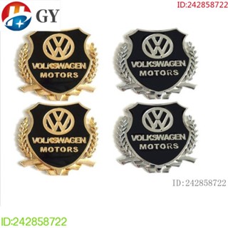 พร้อมส่ง สติกเกอร์โลโก้โลหะ 3D ลายโลโก้ Volkswagen VW golf 7 gti สําหรับติดตกแต่งรถยนต์ 2 ชิ้น