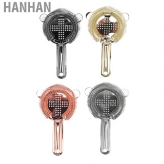 Hanhan Strainer Cocktail Strainer Stainless Steel Bar Strainer Professional Cocktail  for Home Bars Clubs Restaurants