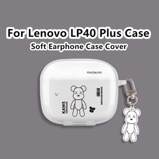 【Direct Supply】เคสหูฟัง แบบนิ่ม แบบใส ลายการ์ตูน สําหรับ Lenovo LP40 Plus LP40 Plus