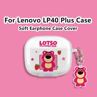 【Trend Front】เคสหูฟัง แบบนิ่ม แบบใส ลายการ์ตูน สําหรับ Lenovo LP40 Plus LP40 Plus