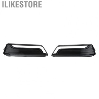 Ilikestore 23455347  Fog Lamp Guard Trim Exterior Decoration Stylish Design Weatherproof Black  ABS 2 Pieces  for Car