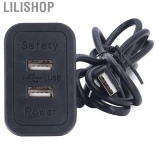 Lilishop Double USB Charge Station 5V Sofa Recessed USB Power Hub Wiring Board Power AC