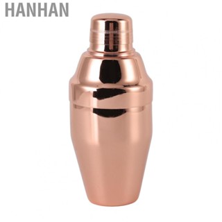 Hanhan Cocktail Shaker Discoloration 304 Stainless Steel Martini Shaker for Home