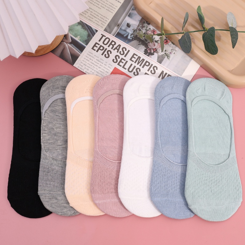 ถุงเท้าข้อสั้น ผ้าตาข่าย แบบบางพิเศษ ระบายอากาศได้ดี ดูดซับเหงื่อ หลากสี สวมใส่สบาย เหมาะกับฤดูร้อน สําหรับผู้หญิง - รูปที่ 4