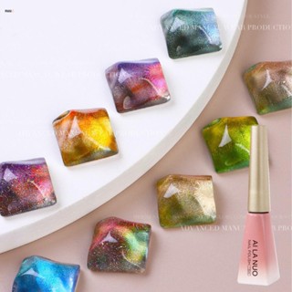 สีเจลทาเล็บแคทอายลูกแก้ว AILANUO Dynamic Broken Drill spar Cat Eye gel  8ml/15ml สีทาเล็บลูกแก้ว สีทาเล็บเจลลูกแก้ว nuuo