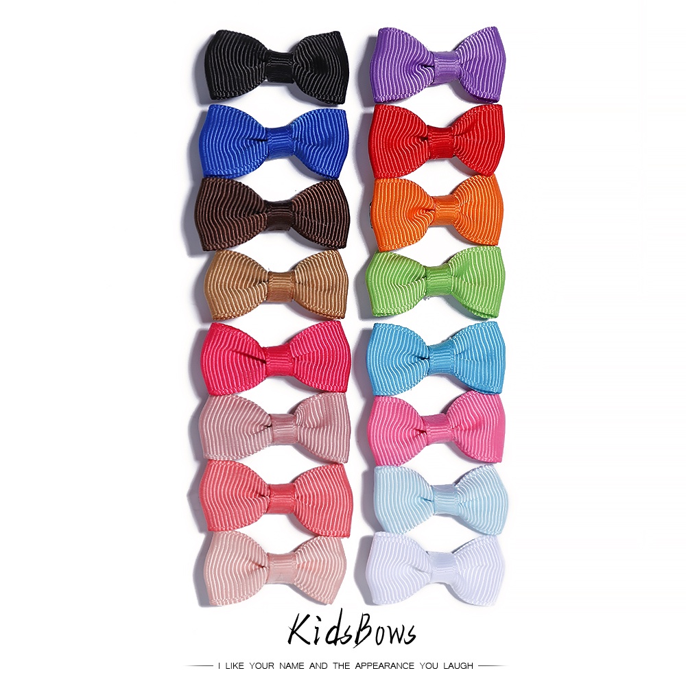 กิ๊บติดผม ริบบิ้นโบว์ ขนาดเล็ก 1.3 นิ้ว สีพื้น อุปกรณ์เสริม สําหรับเด็กผู้หญิง จํานวน 1 ชิ้น