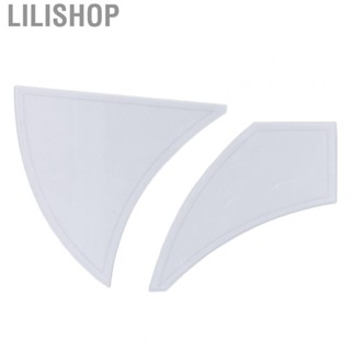 Lilishop Twisted Pinwheel Template  Acrylic Sewing Ruler Precise Scale Coating 2PCS  for Cutting Cloth