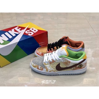 Nike SB Dunk Low Street Hawker รองเท้าผ้าใบลําลอง คุณภาพสูง เหมาะกับการทําอาหาร CV1628-800