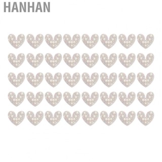 Hanhan Sew On Rhinestone   Rhinestone Heart  40pcs Beautiful  for Decorate