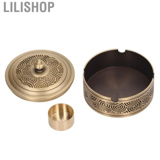 Lilishop Car   Practical Auspicious Cloud Pattern Brass  with Lid for Coffee Table