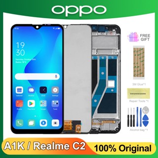 อะไหล่หน้าจอสัมผัส LCD 6.1 นิ้ว สําหรับ OPPO Realme C2 RMX1941 RMX1945 OPPO A1K CPH1923