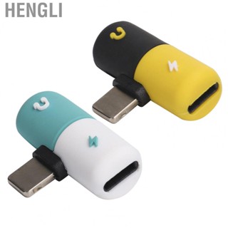 Hengli 2 in 1 Dual Adapter Headphone Jack AUX Audio and  Adapter Splitter for IOS Ports