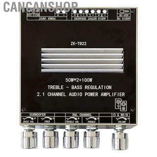 Cancanshop Audio Power Amplifier Module  PCB Brass ABS Stepless Tuning  Audio Amplifier Board 2.1 Channel   for Sleeping