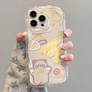 เคสโทรศัพท์มือถือ แบบใส พิมพ์ลายตัวอักษร สําหรับ Iphone 14xr xs 12✅/Little Bear 1113 เคสโทรศัพท์มือถือแบบนิ่ม กันกระแทก ลายหมีน้อย สําหรับ Apple 78p promax IIGD