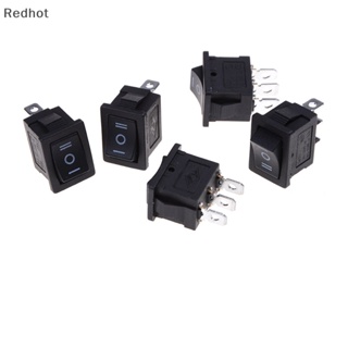 &lt;Redhot&gt; สวิตช์โยกเปิด ปิด SPDT 3 Pin AC 6A 250V 10A 125V ขนาดเล็ก สีดํา ลดราคา 5 ชิ้น