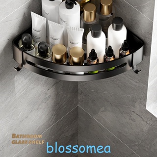 Blossomea ชั้นวางของอลูมิเนียม ทรงสามเหลี่ยม ไม่ต้องเจาะ สําหรับห้องน้ํา