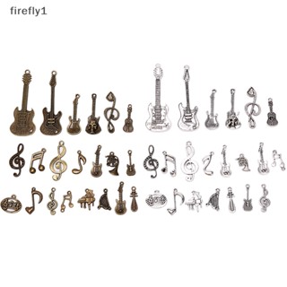 [Firefly] จี้รูปตัวโน้ตดนตรี Ch โลหะผสม สไตล์วินเทจ สําหรับทําเครื่องประดับ DIY 21 ชิ้น ต่อชุด