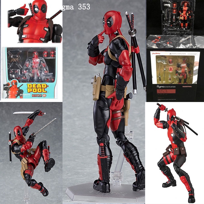 FIGMA ตุ๊กตาฟิกเกอร์ Marvel Carnage Legends X-men Amazing Yamaguchi Deadpool สีแดง ของเล่นสําหรับเด็