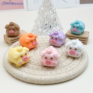 [Delicatesea] พวงกุญแจเรซิ่น รูปมงกุฎ หมูอ้วนน้อย แฮนด์เมด DIY