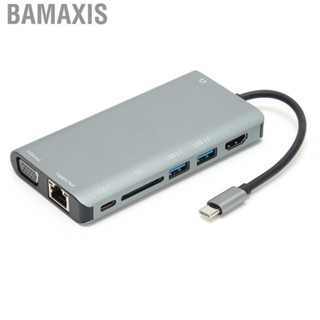 Bamaxis 8 in 1 TypeC Docking Station to HD Multimedia Interface VGA/USB3.0 Adapter