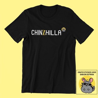 การออกแบบเดิมเสื้อยืด พิมพ์ลายโลโก้ Chinzhilla My School President สําหรับเด็ก และผู้ใหญ่ S-5XL