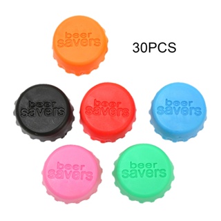 30pcs Reusable Lightweight Flexible Durable Party Kitchen Home Use Odorless For Beer Wine Glass Non Fading Bottle Caps