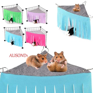 Alisond1 บ้านหนูแฮมสเตอร์ แขวนมุมนุ่ม กรงซ่อนตัว สําหรับสัตว์เลี้ยงขนาดเล็ก กระต่าย เต็นท์ซ่อน