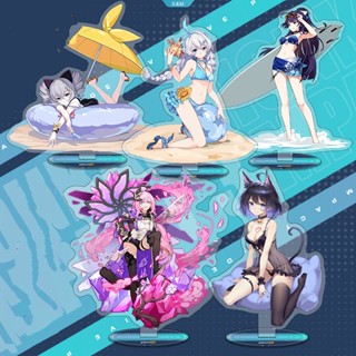 Honkai Impact 3 สแตนดี้อัพ ลายอนิเมะ Seele Vollerei Elysia Bronya Zaychik Raiden Mei สําหรับตกแต่งโต๊ะ เก็บสะสม [ZK]