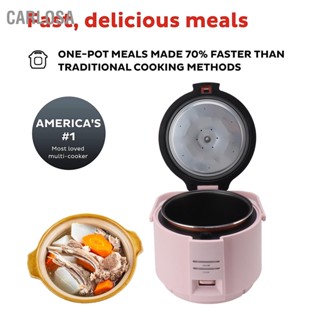 CARLOSA 900W หม้อหุงข้าวปุ่มมัลติฟังก์ชั่นควบคุมหม้อหุงความดันไฟฟ้าแบบนอนสติ๊ก 5L ปลั๊ก UK 220V