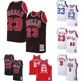 เสื้อกีฬาแขนกุด ลายทีม NBA Jersey ChicagoBulls No.23 Jordan Classic พลัสไซซ์ สําหรับผู้ชาย และผู้หญิง