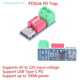 Loveoionia1 โมดูลบอร์ดทริกเกอร์ USB-c PD PD QC ชาร์จเร็ว Type-c เป็น 12V ความเร็วสูง