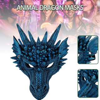 Halloween Unisex Men 3D Dragon Face Mask Carnival Party Costume Cosplay Props