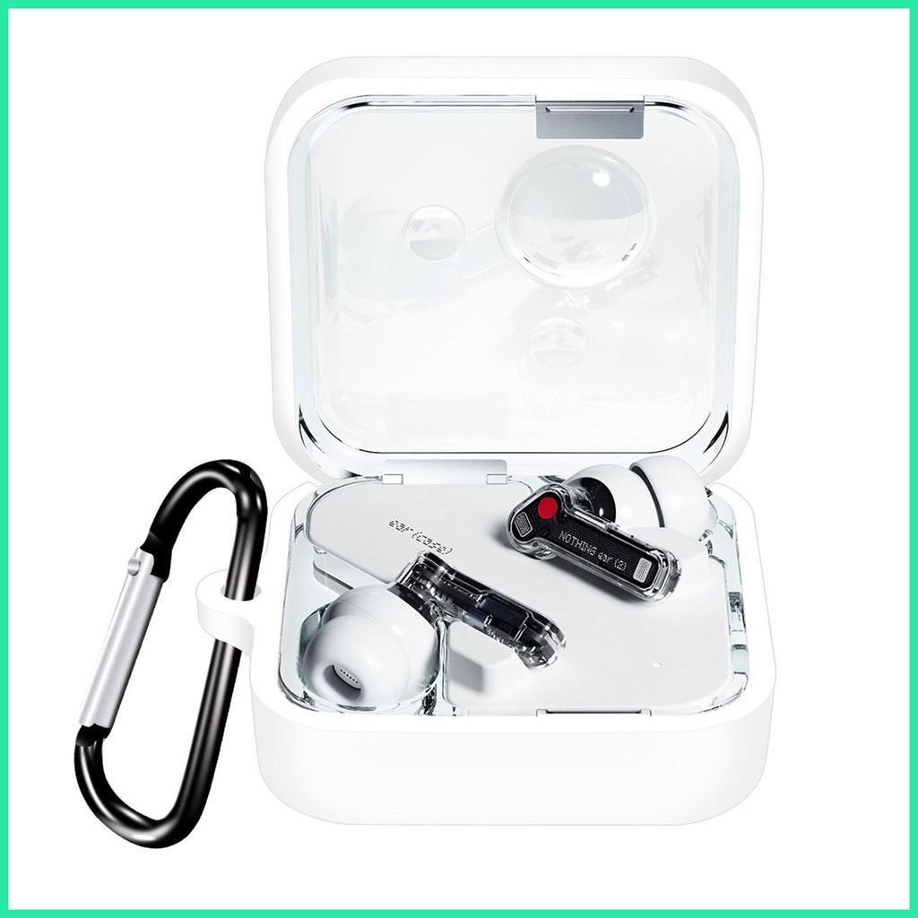 ฝาครอบซิลิโคนสําหรับ Nothing Ear2 หูฟังซิลิโคนสีทึบฝาครอบป้องกันสําหรับ Nothing Ear 2 หูฟัง delph