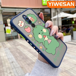 สําหรับ Xiaomi Redmi Note 8 Note8 Pro Note 8T เคสการ์ตูนไดโนเสาร์น้อยน่ารัก ดีไซน์ใหม่ บาง ฝ้า เคสโทรศัพท์แข็ง ขอบซิลิโคน กันกระแทก เคสป้องกัน