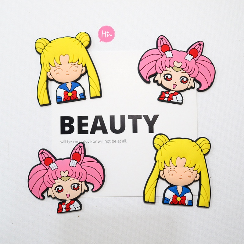 น่ารักเซเลอร์มูนอะนิเมะ jibits สําหรับการออกแบบ Star Jibitz designks อุปกรณ์เสริม Magic Wand ออกแบบ Charm สําหรับผู้หญิงรองเท้าหัวเข็มขัดตกแต่ง