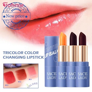 Sace Lady ลิปสติก Waterproof Colour Liptint Moisturizing Temperature Change Lip Balm [TOP]