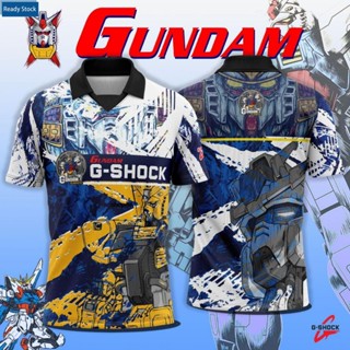 เสื้อยืดโปโล GSHOCK GUNDAM RETRO