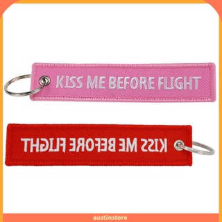 Austinstore Kiss Me Before ป้ายแท็กพวงกุญแจรถยนต์ จี้ห้อย